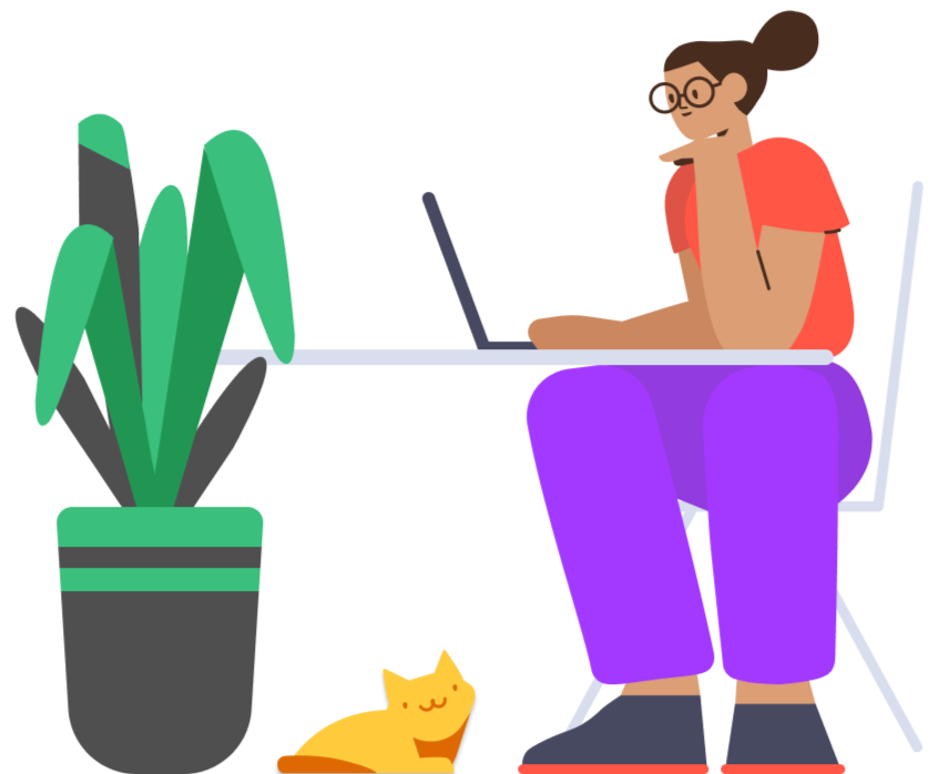 Criativo trabalhando